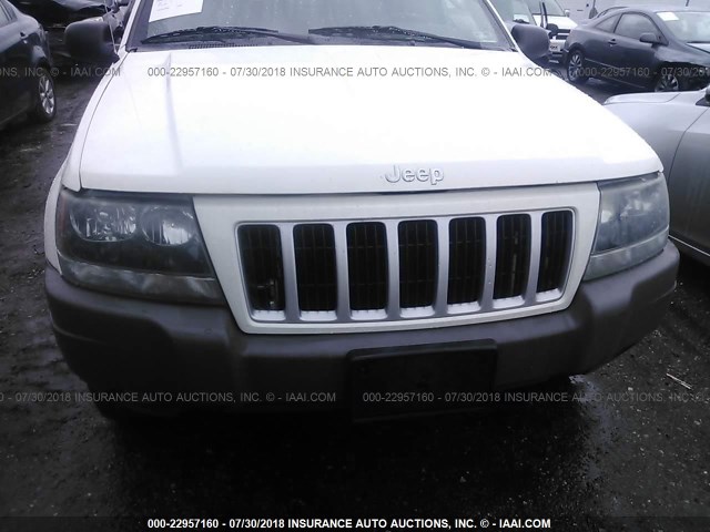 1J4GW48N34C332422 - 2004 JEEP GRAND CHEROKEE LAREDO/COLUMBIA/FREEDOM თეთრი ფოტო 6