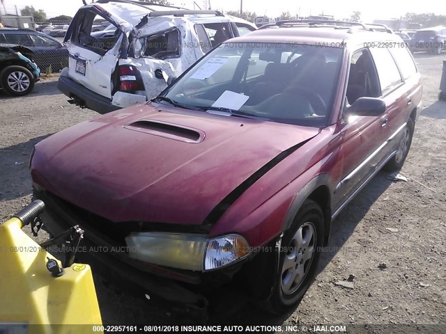 4S3BG6857X7612480 - 1999 SUBARU LEGACY OUTBACK/SSV/LIMITED/30TH RED photo 2