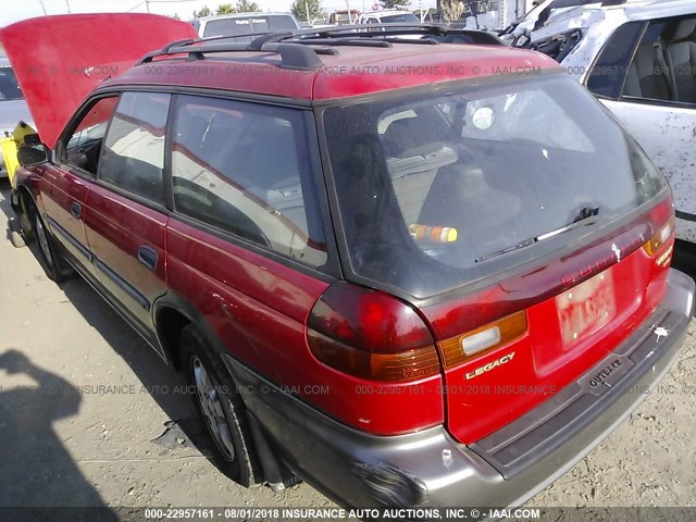 4S3BG6857X7612480 - 1999 SUBARU LEGACY OUTBACK/SSV/LIMITED/30TH RED photo 3