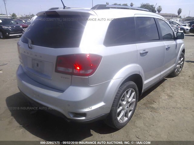 3D4PG3FG9BT534400 - 2011 DODGE JOURNEY CREW SILVER photo 4