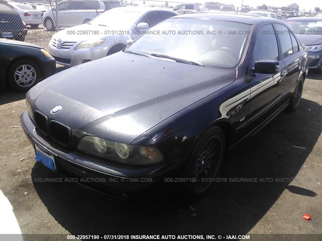 WBADT63462CH86172 - 2002 BMW 530 I AUTOMATIC BLACK photo 2