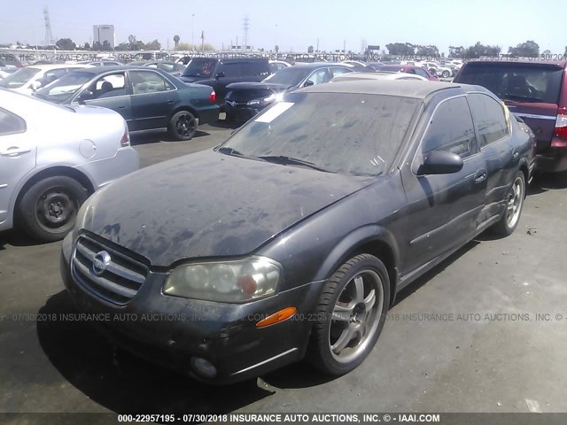 JN1DA31D42T400715 - 2002 NISSAN MAXIMA GLE/GXE/SE GRAY photo 2