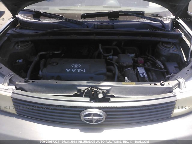 JTLKT324X54020097 - 2005 TOYOTA SCION XB Boz foto 10