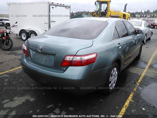 4T4BE46K79R065817 - 2009 TOYOTA CAMRY SE/LE/XLE Light Blue photo 4
