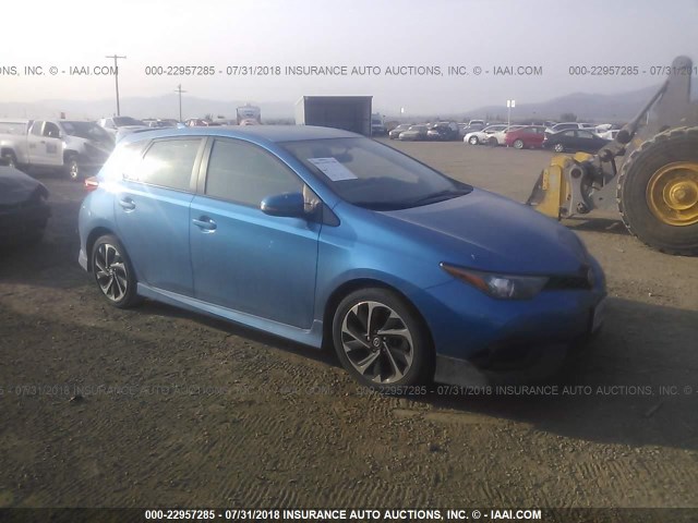 JTNKARJE6GJ519610 - 2016 TOYOTA SCION IM BLUE photo 1