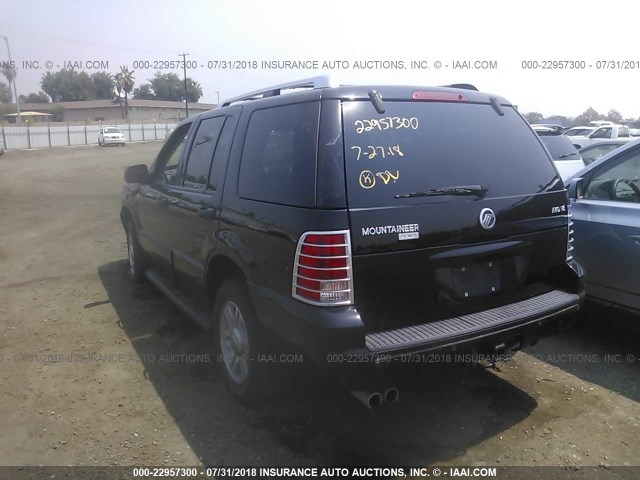 4M2DU86W03ZJ10539 - 2003 MERCURY MOUNTAINEER  BLACK photo 3