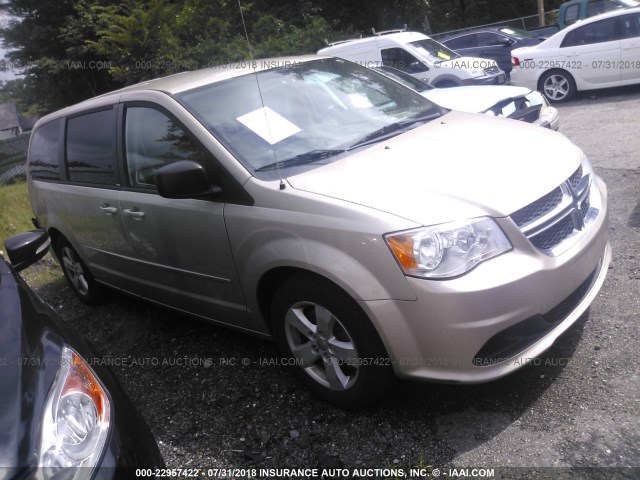 2C4RDGBG6ER241153 - 2014 DODGE GRAND CARAVAN SE BEIGE photo 1