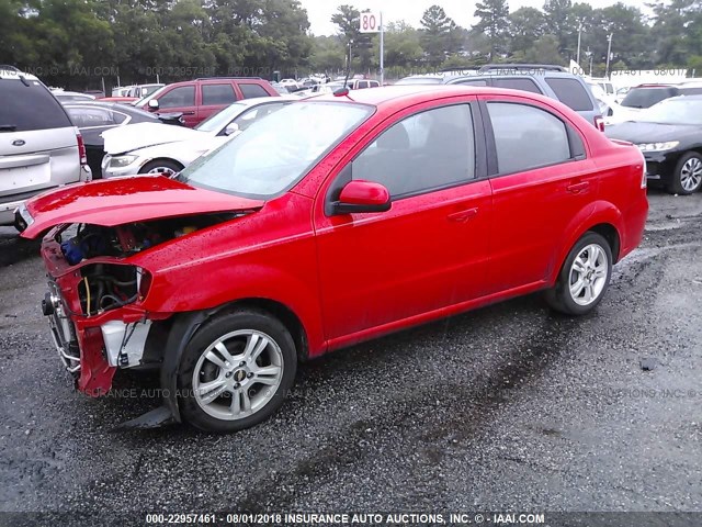 KL1TD5DE6AB130916 - 2010 CHEVROLET AVEO LS/LT 红色 照片 2