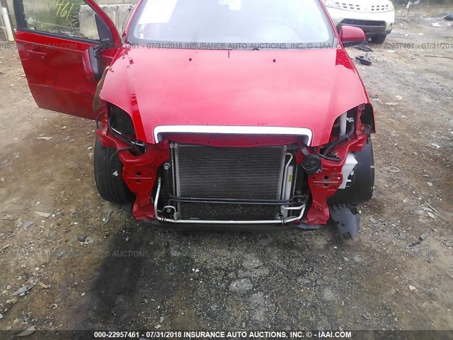 KL1TD5DE6AB130916 - 2010 CHEVROLET AVEO LS/LT 红色 照片 6