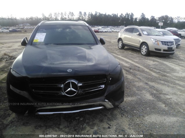 WDC0G4JB6HV009149 - 2017 MERCEDES-BENZ GLC 300 BLACK photo 6