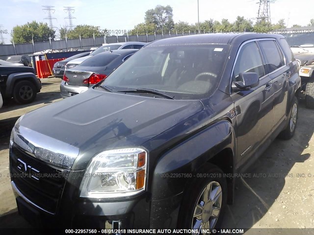 2CTALBEW6A6416412 - 2010 GMC TERRAIN SLE GRAY photo 2