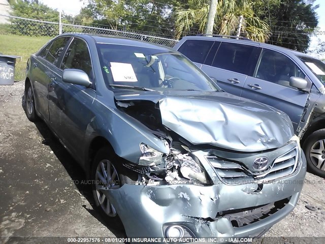 4T1BF3EK2AU577086 - 2010 TOYOTA CAMRY SE/LE/XLE GREEN photo 1