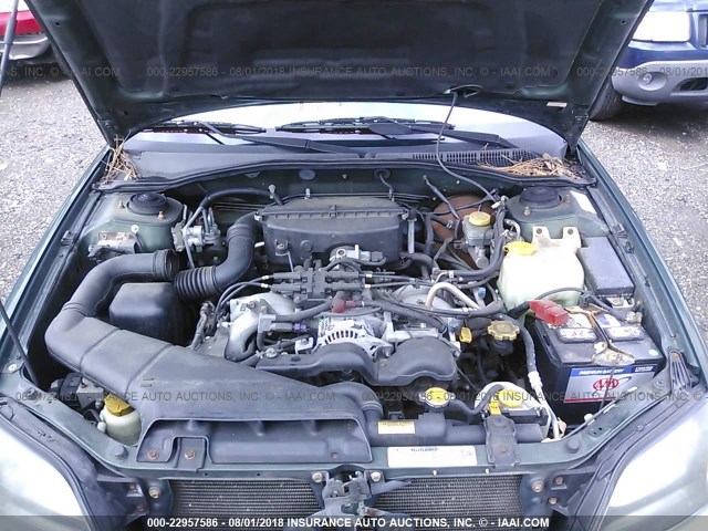 4S3BH6751Y7617299 - 2000 SUBARU LEGACY OUTBACK AWP 绿色 照片 10