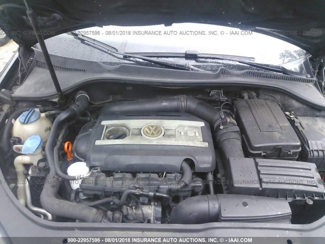 3VWRJ71K59M036531 - 2009 VOLKSWAGEN JETTA WOLFSBURG BLACK photo 10