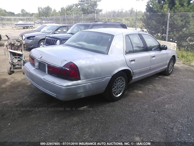 2MEFM74WXXX617227 - 1999 MERCURY GRAND MARQUIS GS SILVER photo 4