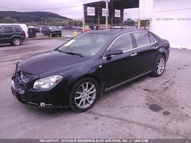 1G1ZK57778F204264 - 2008 CHEVROLET MALIBU LTZ 黑色 照片 2