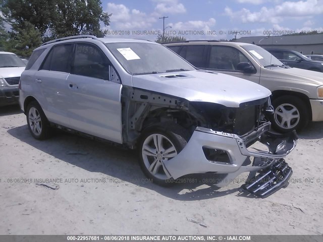 4JGDA5HB8DA234139 - 2013 MERCEDES-BENZ ML 350 4MATIC SILVER photo 1