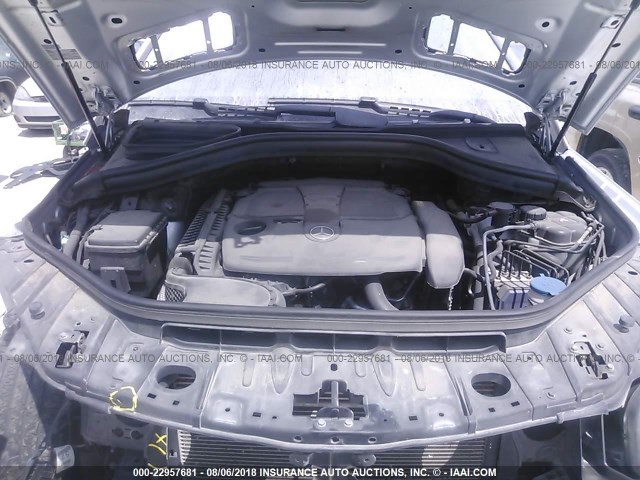 4JGDA5HB8DA234139 - 2013 MERCEDES-BENZ ML 350 4MATIC SILVER photo 10