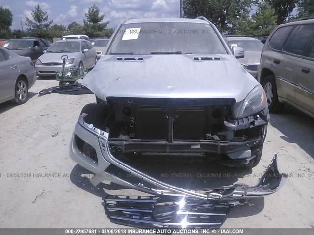 4JGDA5HB8DA234139 - 2013 MERCEDES-BENZ ML 350 4MATIC SILVER photo 6