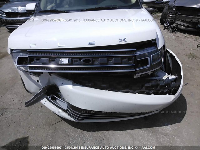 2FMHK6D8XEBD07287 - 2014 FORD FLEX LIMITED WHITE photo 6