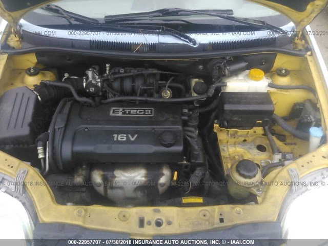 KL1TD62645B502356 - 2005 CHEVROLET AVEO LS Light Blue photo 10