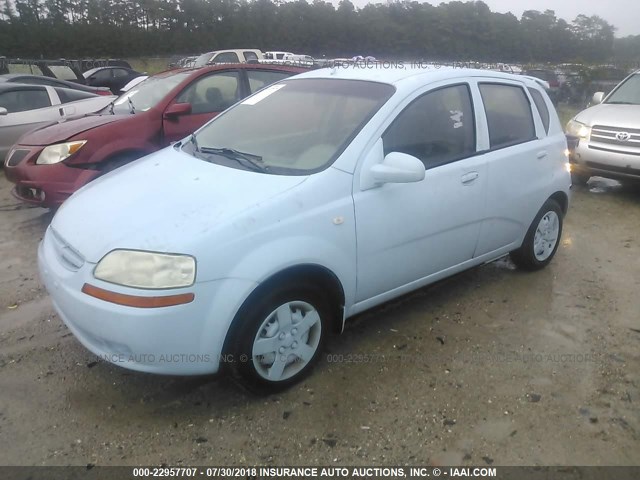 KL1TD62645B502356 - 2005 CHEVROLET AVEO LS Light Blue photo 2
