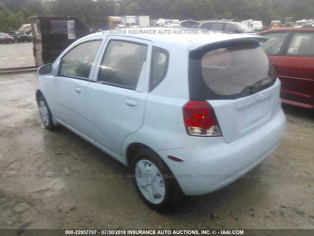 KL1TD62645B502356 - 2005 CHEVROLET AVEO LS Light Blue photo 3