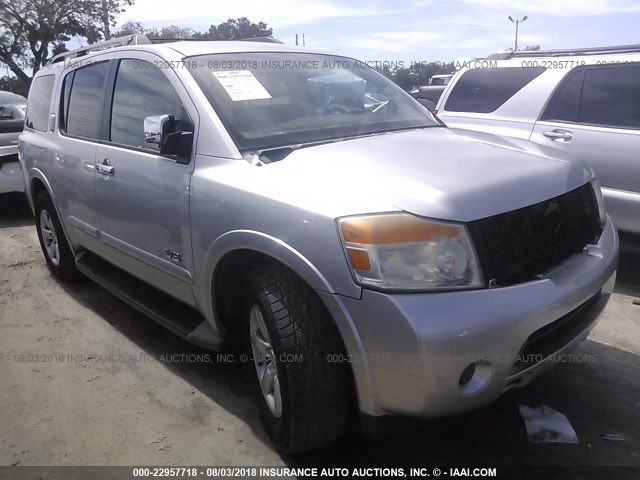 5N1AA08D88N613342 - 2008 NISSAN ARMADA SE/LE GRAY photo 1