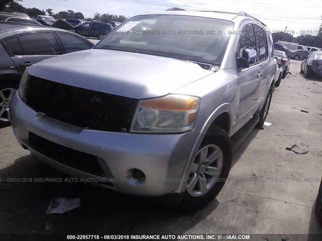 5N1AA08D88N613342 - 2008 NISSAN ARMADA SE/LE GRAY photo 2