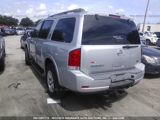 5N1AA08D88N613342 - 2008 NISSAN ARMADA SE/LE GRAY photo 3