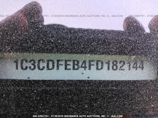 1C3CDFEB4FD182144 - 2015 DODGE DART GT BLACK photo 9