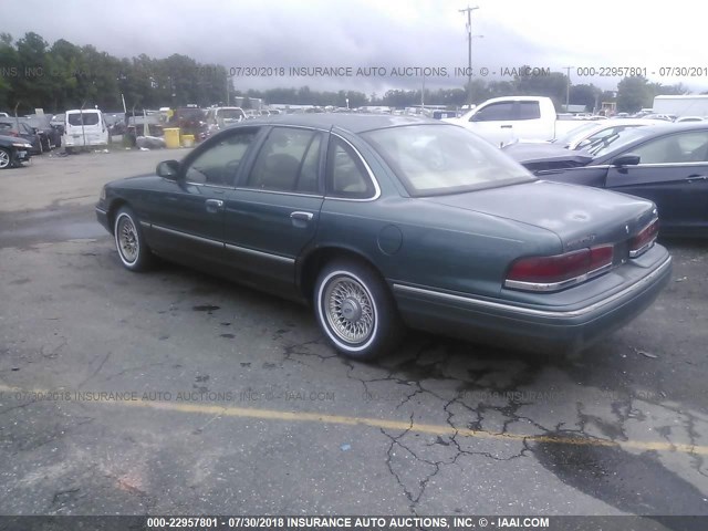 2FALP74W3SX107375 - 1995 FORD CROWN VICTORIA LX GREEN photo 3