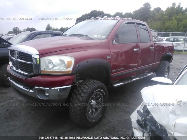 3D7KS28D26G104702 - 2006 DODGE RAM 2500 ST/SLT RED photo 2