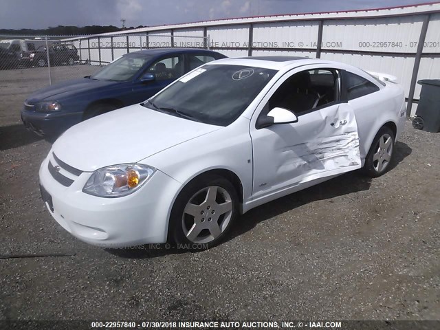 1G1AM15B877166009 - 2007 CHEVROLET COBALT SS WHITE photo 2