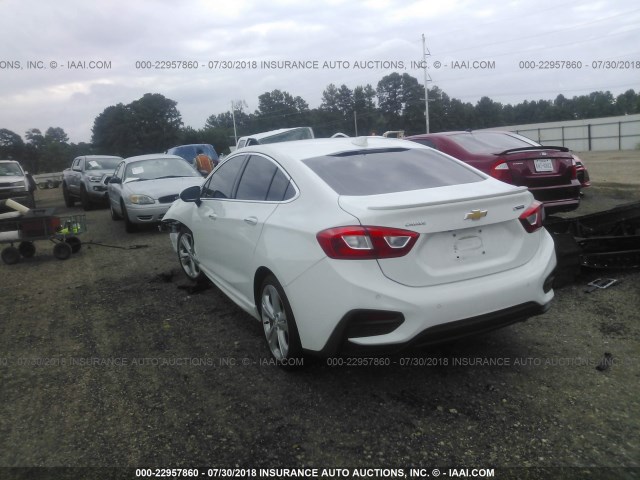 1G1BG5SM5G7319941 - 2016 CHEVROLET CRUZE PREMIER WHITE photo 3