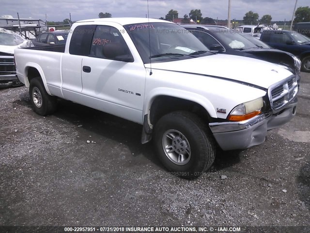 1B7GG22X1WS573308 - 1998 DODGE DAKOTA WHITE photo 1