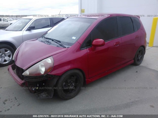 JHMGD37677S062006 - 2007 HONDA FIT S 红色 照片 2