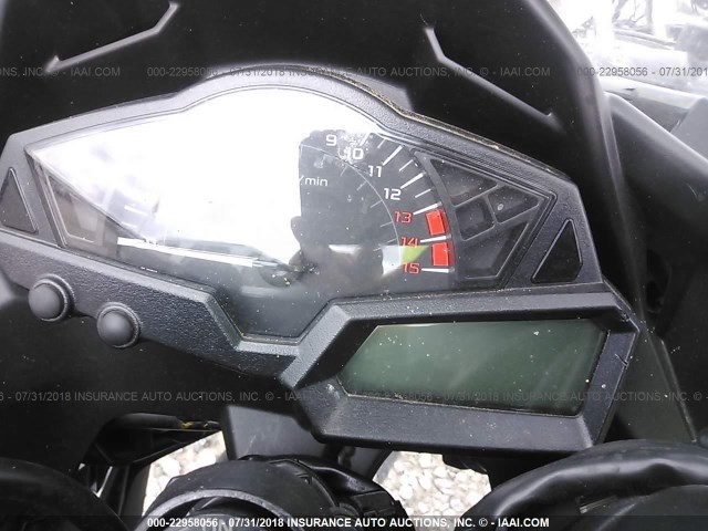 JKAEX8A18EA001626 - 2014 KAWASAKI EX300 A BLACK photo 7