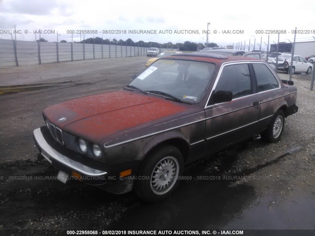 WBAAB5406F9513793 - 1985 BMW 325 E Marron photo 2