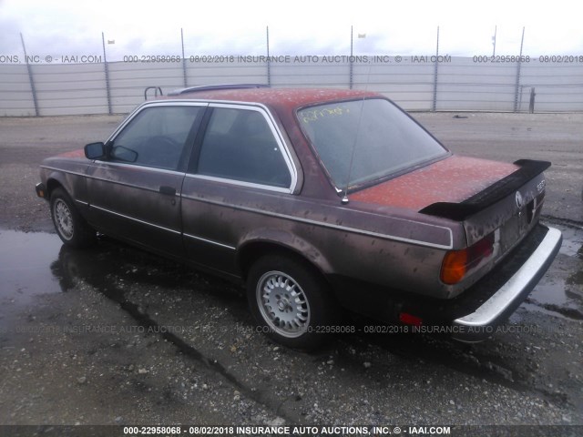 WBAAB5406F9513793 - 1985 BMW 325 E Marron photo 3