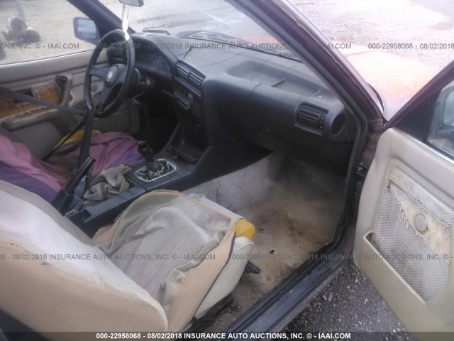 WBAAB5406F9513793 - 1985 BMW 325 E Marron photo 5