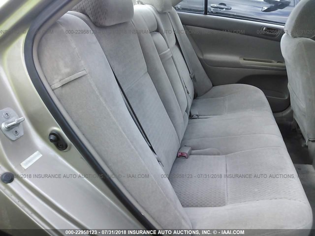 4T1BE32K12U531709 - 2002 TOYOTA CAMRY LE/XLE/SE Bej foto 8