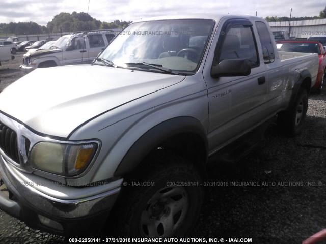 5TESM92NX3Z157517 - 2003 TOYOTA TACOMA XTRACAB PRERUNNER SILVER photo 2