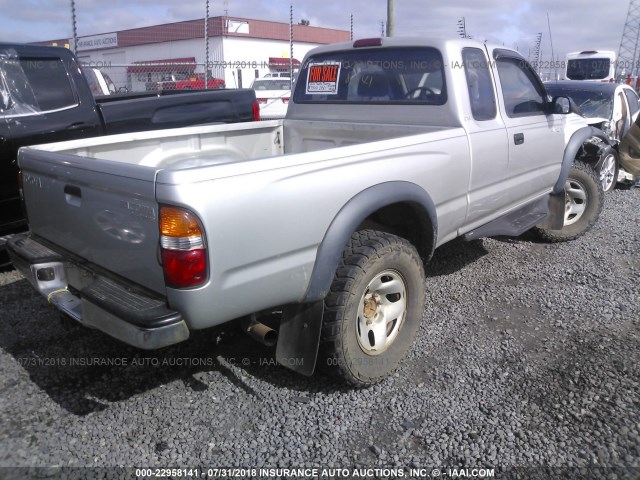 5TESM92NX3Z157517 - 2003 TOYOTA TACOMA XTRACAB PRERUNNER SILVER photo 4