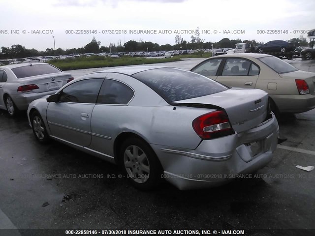 4C3AG42G45E044355 - 2005 CHRYSLER SEBRING SILVER photo 3