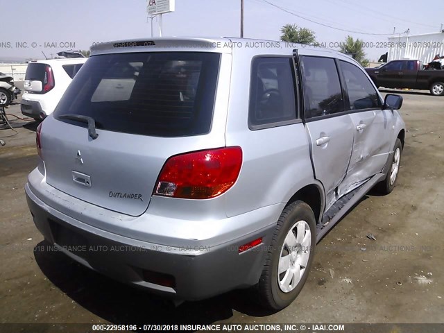 JA4LX31G33U035905 - 2003 MITSUBISHI OUTLANDER LS SILVER photo 4