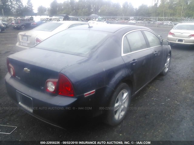 1G1ZG57B29F127147 - 2009 CHEVROLET MALIBU LS Mavi foto 4