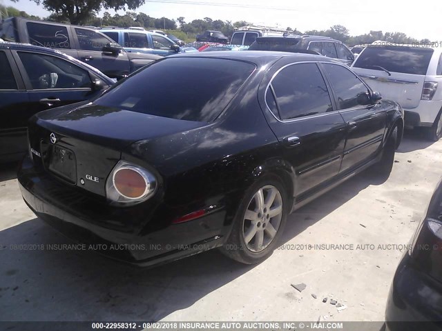 JN1DA31A13T437129 - 2003 NISSAN MAXIMA GLE/SE BLACK photo 4