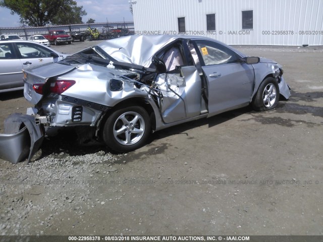 1G1ZB5ST9GF264534 - 2016 CHEVROLET MALIBU LS ვერცხლისფერი ფოტო 4
