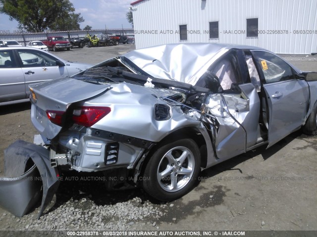 1G1ZB5ST9GF264534 - 2016 CHEVROLET MALIBU LS ვერცხლისფერი ფოტო 6